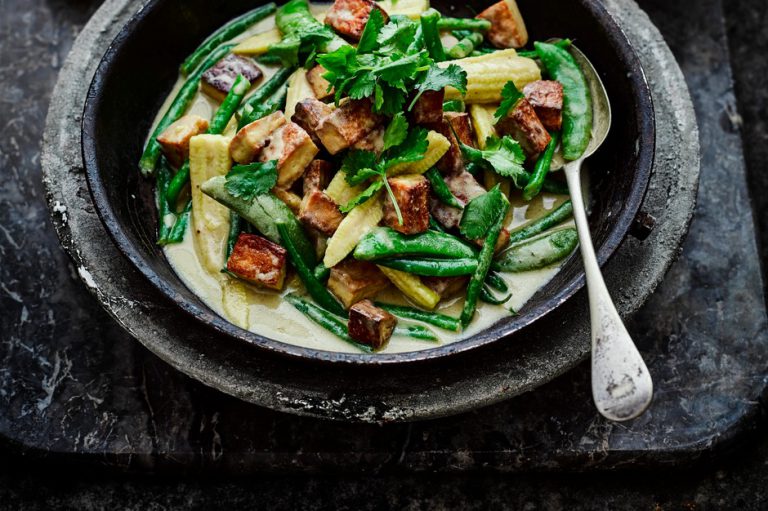 그린 타이 두부 커리